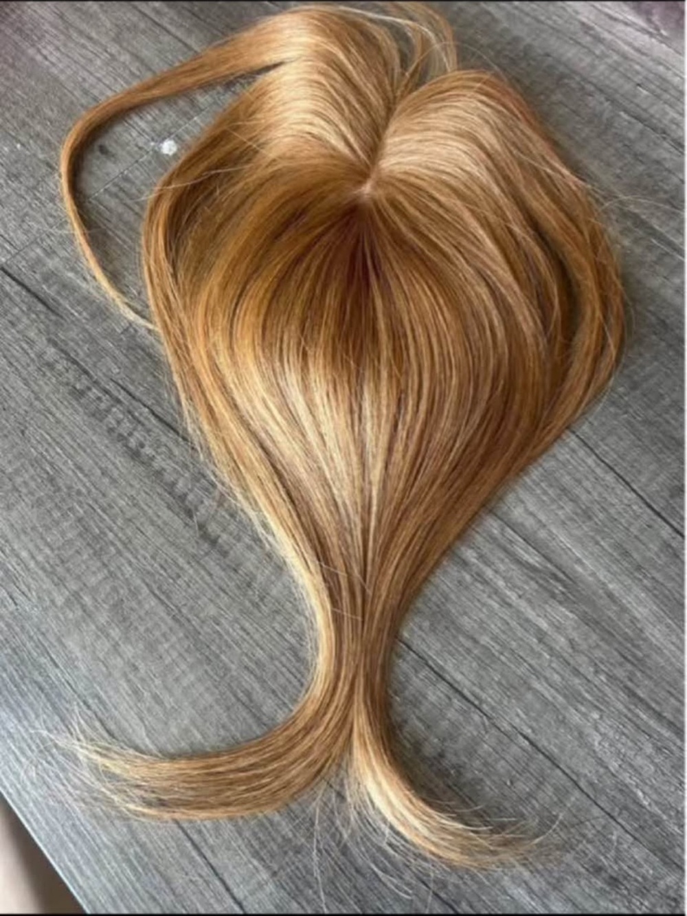 Light Auburn Women’s Hair Topper - Natural-Looking Coverage Human Hair
